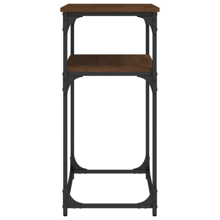 Tavolo Consolle Rovere Marrone 100x35,5x75 cm Legno Multistrato 834069