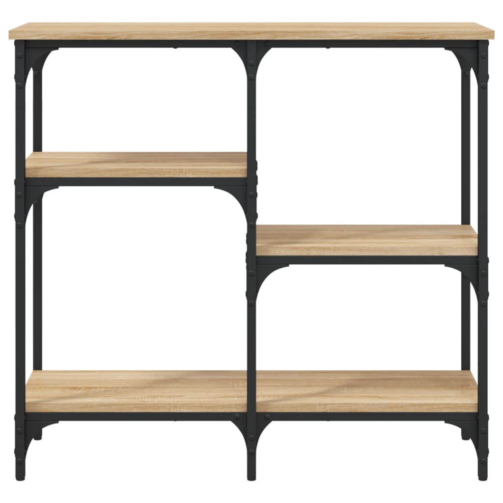 Tavolo Consolle Rovere Sonoma 80x29x75 cm Legno Agglomerato 834076