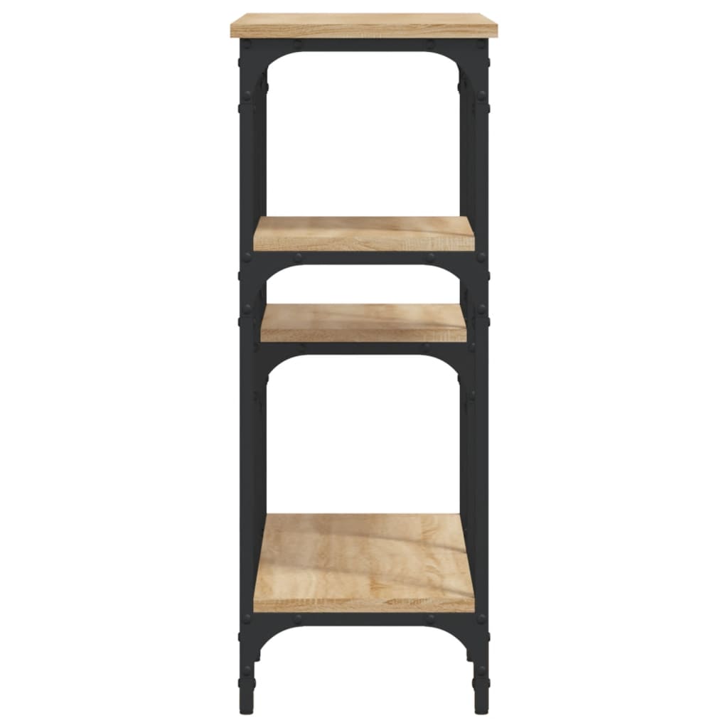 Tavolo Consolle Rovere Sonoma 80x29x75 cm Legno Agglomerato 834076