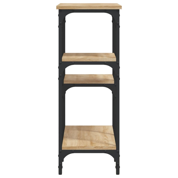 Tavolo Consolle Rovere Sonoma 80x29x75 cm Legno Agglomerato 834076