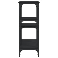 Tavolino Consolle Nero 102x29x75 cm in Legno Multistrato 834080