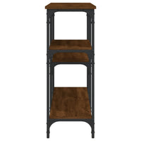 Tavolino Consolle Rovere Marrone 160x29x75 cm Legno Multistrato 834089