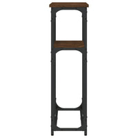 Tavolo Consolle Rovere Marrone 90x22,5x75 cm Legno Multistrato 834094