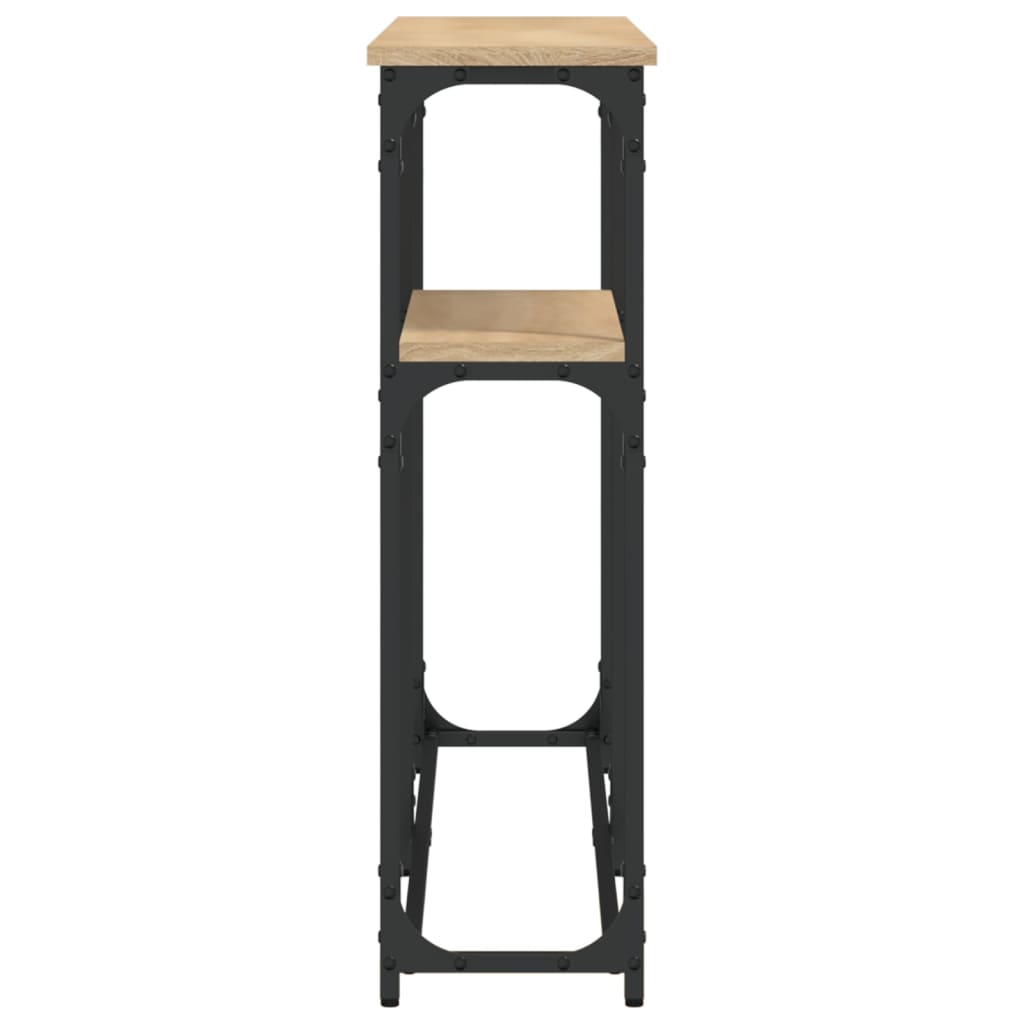 Tavolino Consolle-Tavolino da soggiorno-Tavolo Rovere Sonoma 145x22,5x75cm Legno Multistrato