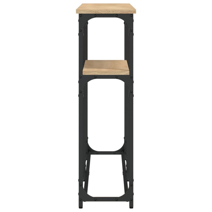 Tavolino Consolle-Tavolino da soggiorno-Tavolo Rovere Sonoma 145x22,5x75cm Legno Multistrato