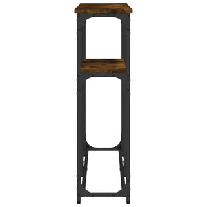 Tavolino Consolle-Tavolino da soggiorno-Tavolo Rovere Fumo 145x22,5x75 cm Legno Multistrato