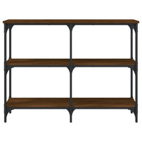 Tavolino Consolle Rovere Marrone 100x29x75 cm Legno Multistrato 834104