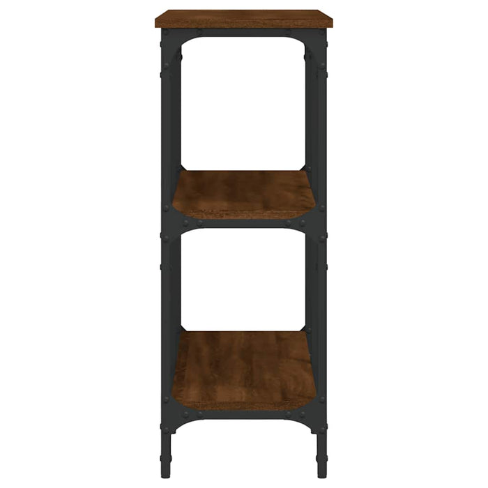 Tavolino Consolle-Tavolino da soggiorno-Tavolo Rovere Marrone 100x29x75 cm Legno Multistrato 364570