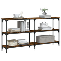 Tavolo Consolle Rovere Fumo 150x29x75 cm in Legno Multistratocod mxl 83346