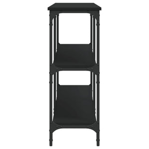 Tavolino Consolle Nero 200x29x75 cm in Legno Multistrato 834110