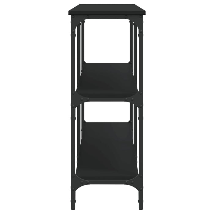 Tavolino Consolle Nero 200x29x75 cm in Legno Multistrato 834110