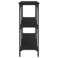 Tavolino Consolle Nero 200x29x75 cm in Legno Multistrato 834110