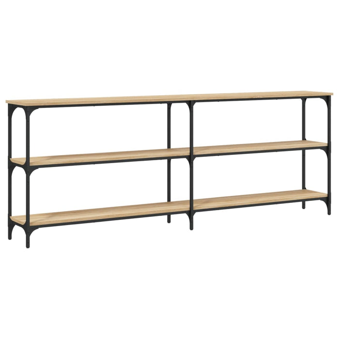 Tavolo Consolle Rovere Sonoma 200x29x75 cm Legno Agglomerato 834111