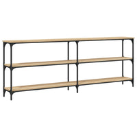 vidaXL Tavolo Consolle Rovere Sonoma 200x29x75 cm in Legno Multistrato