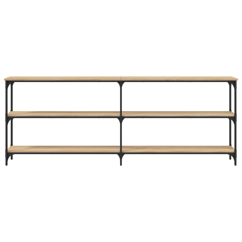 Tavolo Consolle Rovere Sonoma 200x29x75 cm Legno Agglomerato 834111