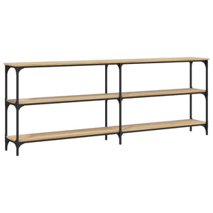 Tavolo Consolle Rovere Sonoma 200x29x75 cm Legno Agglomerato 834111