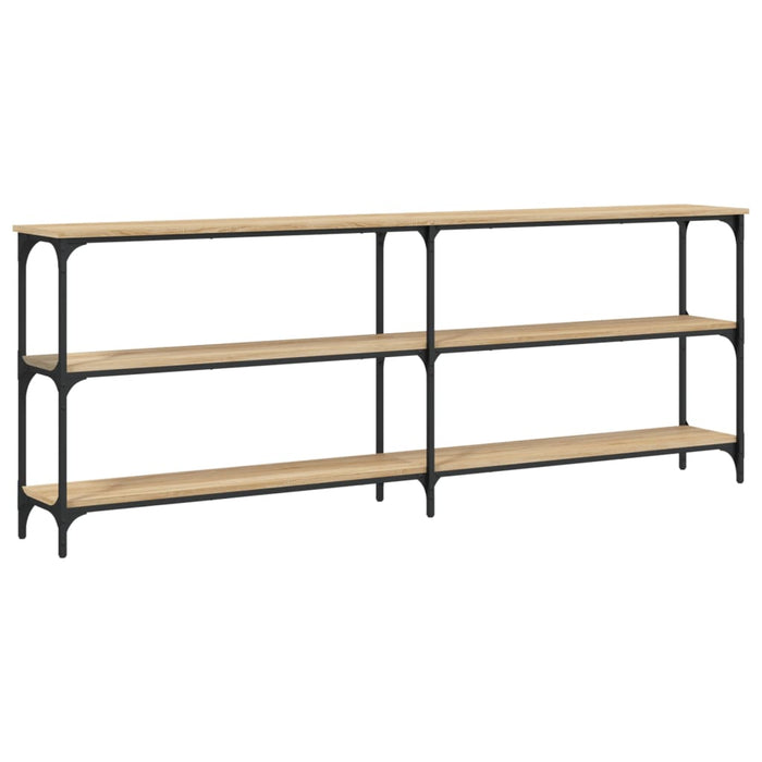 Tavolo Consolle Rovere Sonoma 200x29x75 cm Legno Agglomerato 834111