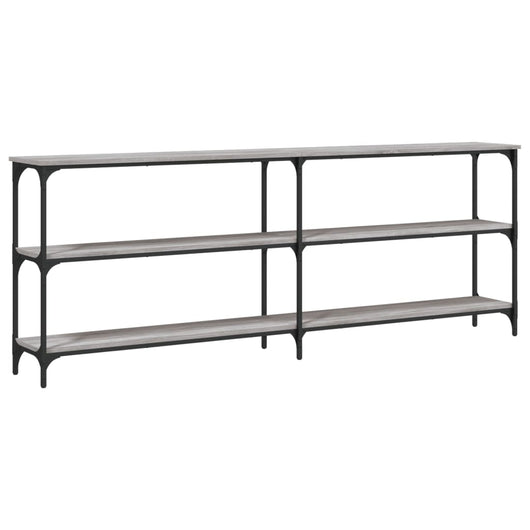 Tavolo Consolle Grigio Sonoma 200x29x75 cm in Legno Multistratocod mxl 83383