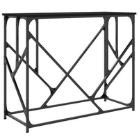 Tavolino Consolle-Tavolino da soggiorno-Tavolo Nero 100x40x80 cm in Legno Multistrato