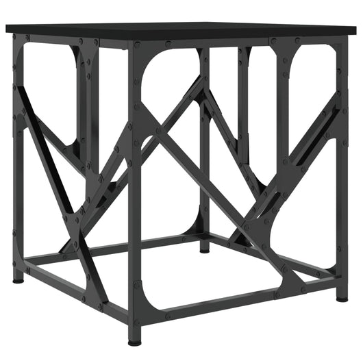Tavolino da Salotto Nero 45x45x47,5 cm in Legno Multistrato 834120