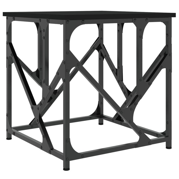 Tavolino da Salotto Nero 45x45x47,5 cm in Legno Multistrato 834120