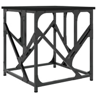 Tavolino da Salotto-Tavolino da soggiorno-Tavolo Nero 45x45x47,5 cm in Legno Multistrato