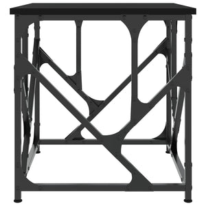 Tavolino da Salotto Nero 45x45x47,5 cm in Legno Multistrato 834120