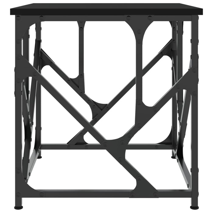 Tavolino da Salotto Nero 45x45x47,5 cm in Legno Multistrato 834120
