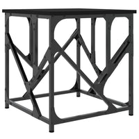 Tavolino da Salotto Nero 45x45x47,5 cm in Legno Multistrato 834120
