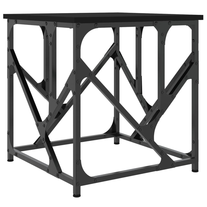 Tavolino da Salotto Nero 45x45x47,5 cm in Legno Multistrato 834120