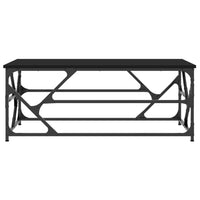Tavolino Salotto Nero 100x50x40cm Legno Multistrato 834125
