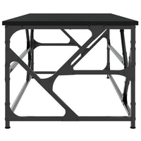 Tavolino Salotto Nero 100x50x40cm Legno Multistrato 834125