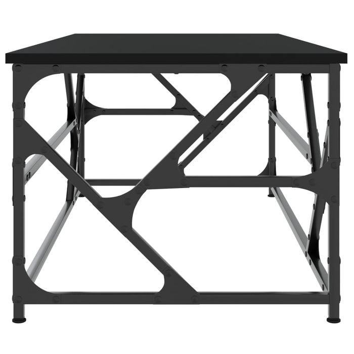 Tavolino Salotto Nero 100x50x40cm Legno Multistrato 834125