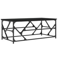Tavolino Salotto Nero 100x50x40cm Legno Multistrato 834125