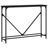 vidaXL Tavolino Consolle Nero 102x22,5x75 cm in Legno Multistrato