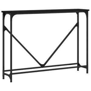 vidaXL Tavolino Consolle Nero 102x22,5x75 cm in Legno Multistrato