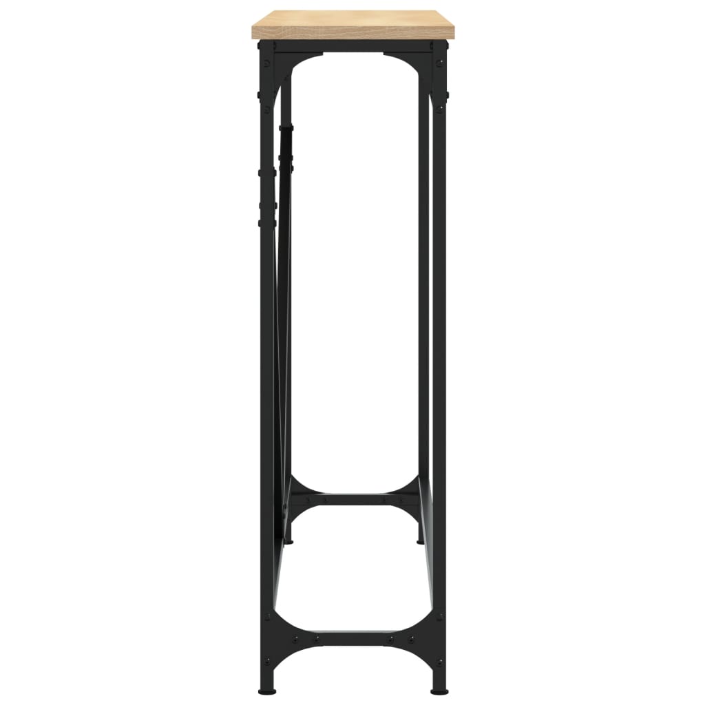 Tavolino Consolle Rovere Sonoma 102x22,5x75cm Legno Multistrato