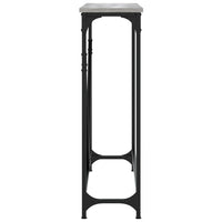 Tavolino Consolle-Tavolino da soggiorno-Tavolo Grigio Sonoma 102x22,5x75cm Legno Multistrato