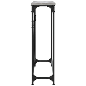 Tavolino Consolle-Tavolino da soggiorno-Tavolo Grigio Sonoma 102x22,5x75cm Legno Multistrato