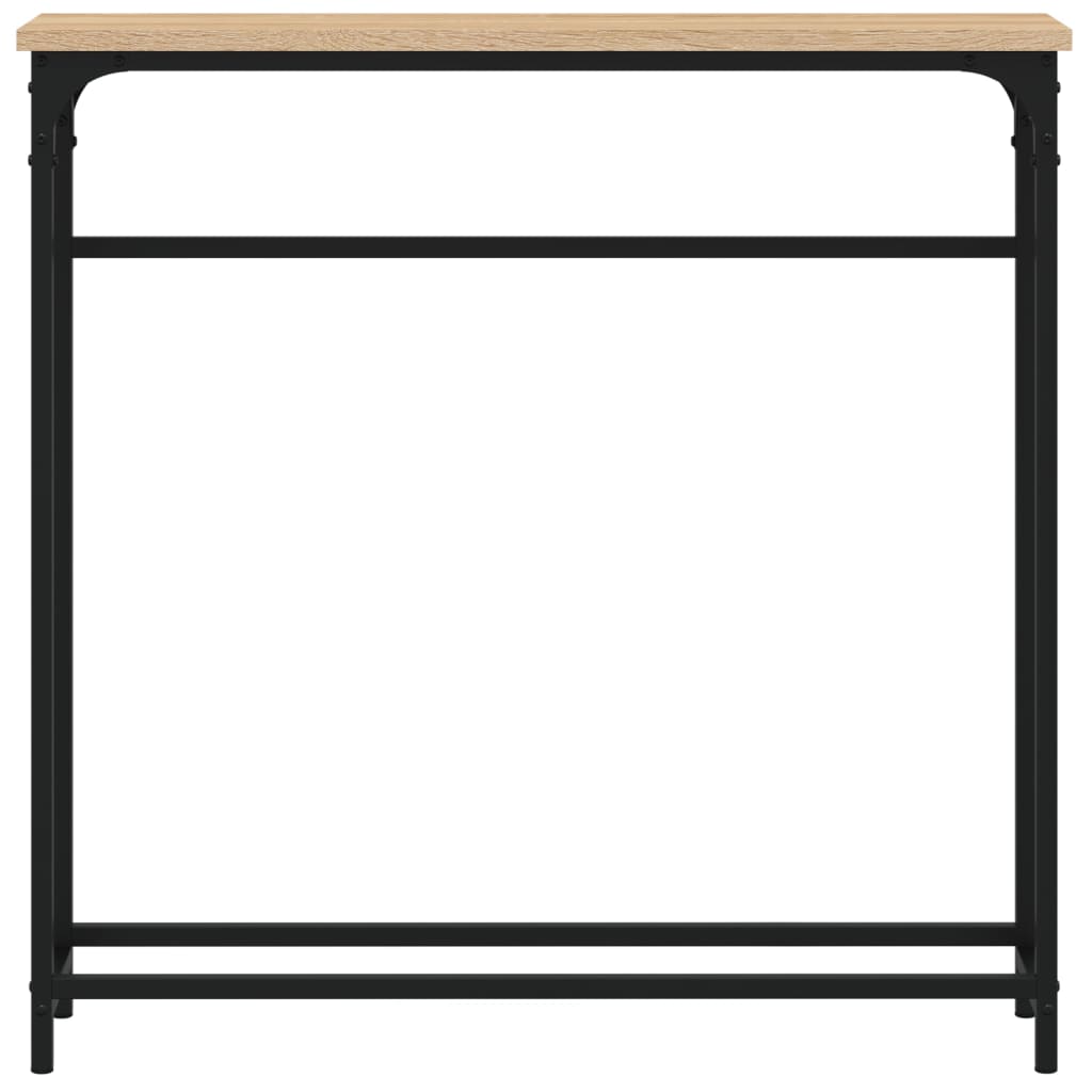 Tavolo Consolle Rovere Sonoma 75x19,5x75 cm Legno Agglomerato 834136