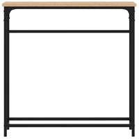 Tavolo Consolle Rovere Sonoma 75x19,5x75 cm Legno Agglomerato 834136