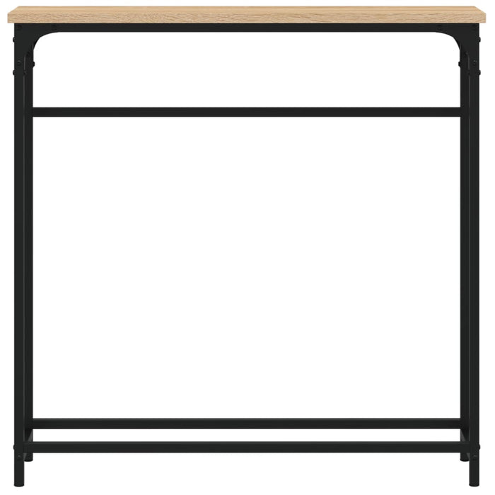 Tavolo Consolle Rovere Sonoma 75x19,5x75 cm Legno Agglomerato 834136