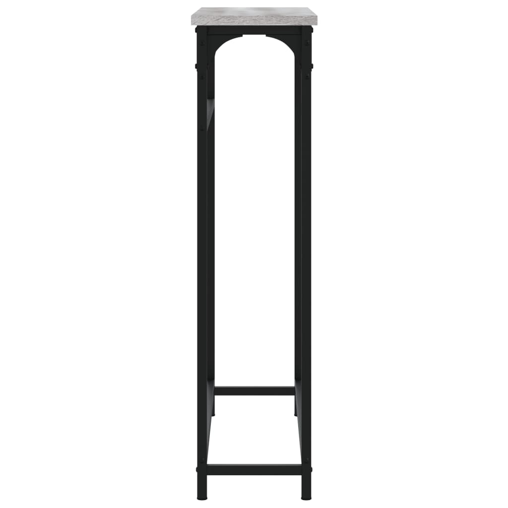 Tavolino Consolle Grigio Sonoma 75x19,5x75 cm Legno Multistrato 834138