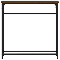 Tavolino Consolle Rovere Marrone 75x19,5x75cm Legno Multistrato 834139