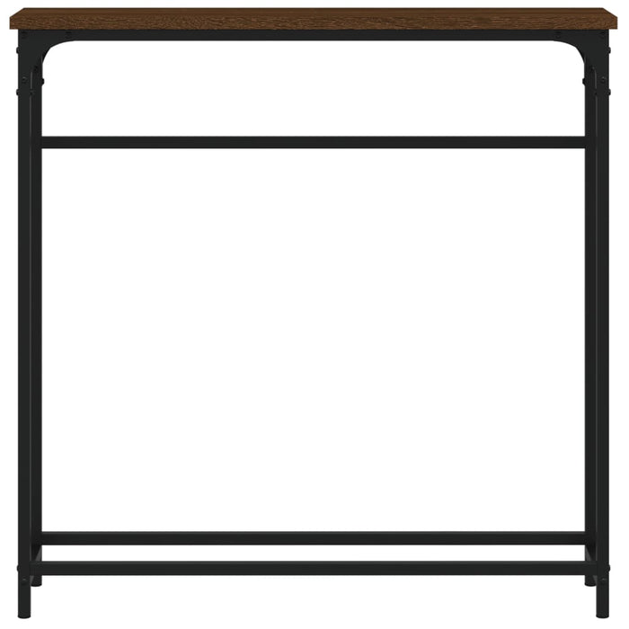 Tavolino Consolle Rovere Marrone 75x19,5x75cm Legno Multistrato 834139