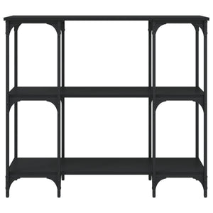 Tavolino Consolle Nero 102x35x90 cm in Legno Multistrato 834145