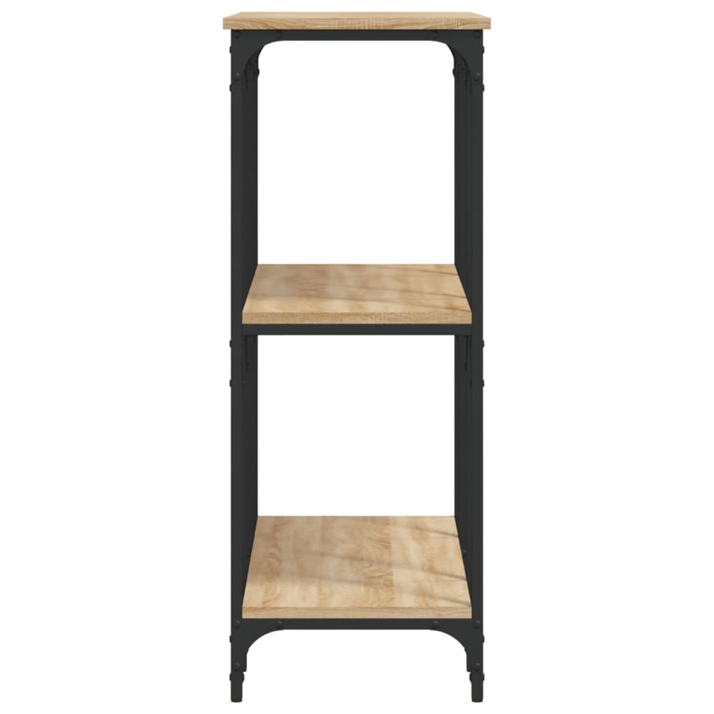 Tavolino Consolle-Tavolino da soggiorno-Tavolo Rovere Sonoma 102x35x90 cm Legno Multistrato