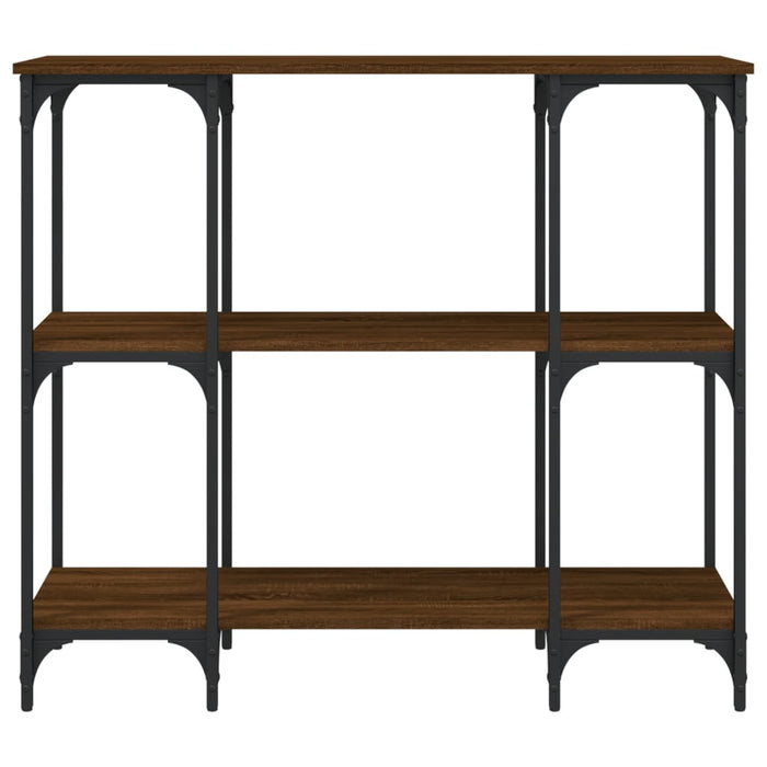 Tavolino Consolle Rovere Marrone 102x35x90 cm Legno Multistrato