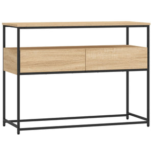 Tavolino Consolle-Tavolino da soggiorno-Tavolino da Salotto Rovere Sonoma 100x40x75 cm Legno Multistrato