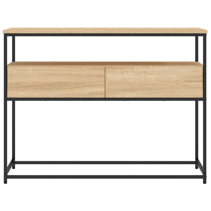 Tavolino Consolle-Tavolino da soggiorno-Tavolino da Salotto Rovere Sonoma 100x40x75 cm Legno Multistrato